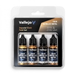 Vallejo 77252 - Farb-Set, TMM Kaiserliches Gold, 4x18 ml